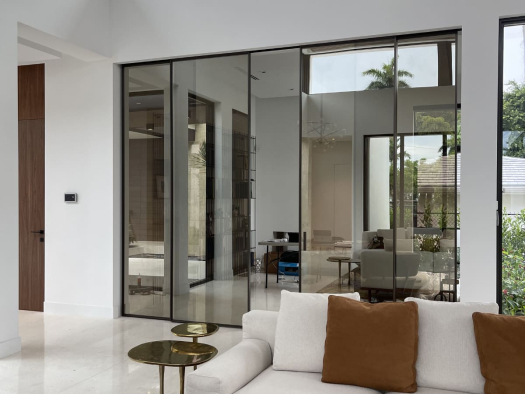 Contemporary Interior Doors with Glass Panels: Light + Style Combo
