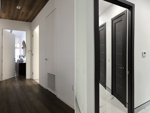 Frameless Interior Doors vs Flush Doors Modern Design Comparison