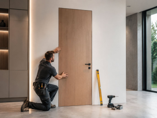 How to Install an Interior Door Without a Frame