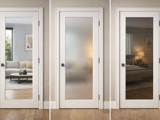 Types of Glass for Interior Doors Clear Frosted or Tinted