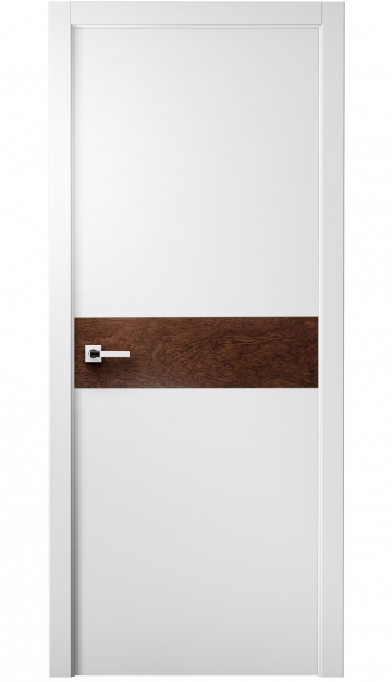 Image Radika Interior Door Royal White / Bubinga 1