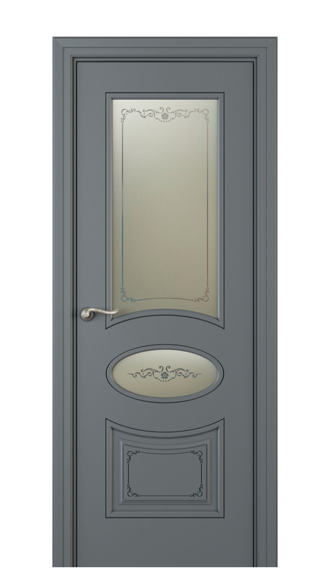 Image Amelia Vetro Duo Interior Door Italian Enamel 7011 0