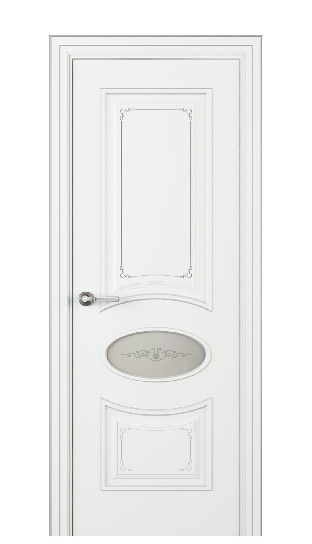 Image Amelia Incerto Interior Door Italian Enamel White 0