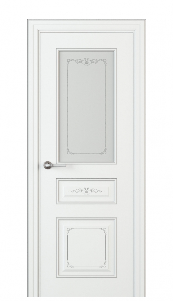 Image Fabrizia Vetro Interior Door Italian Enamel White 1