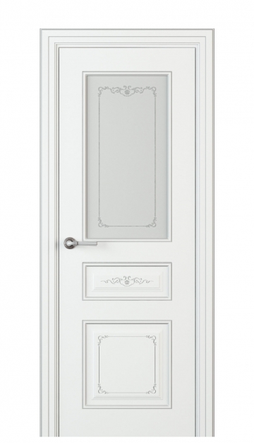 Image Fabrizia Vetro Interior Door Italian Enamel White 1