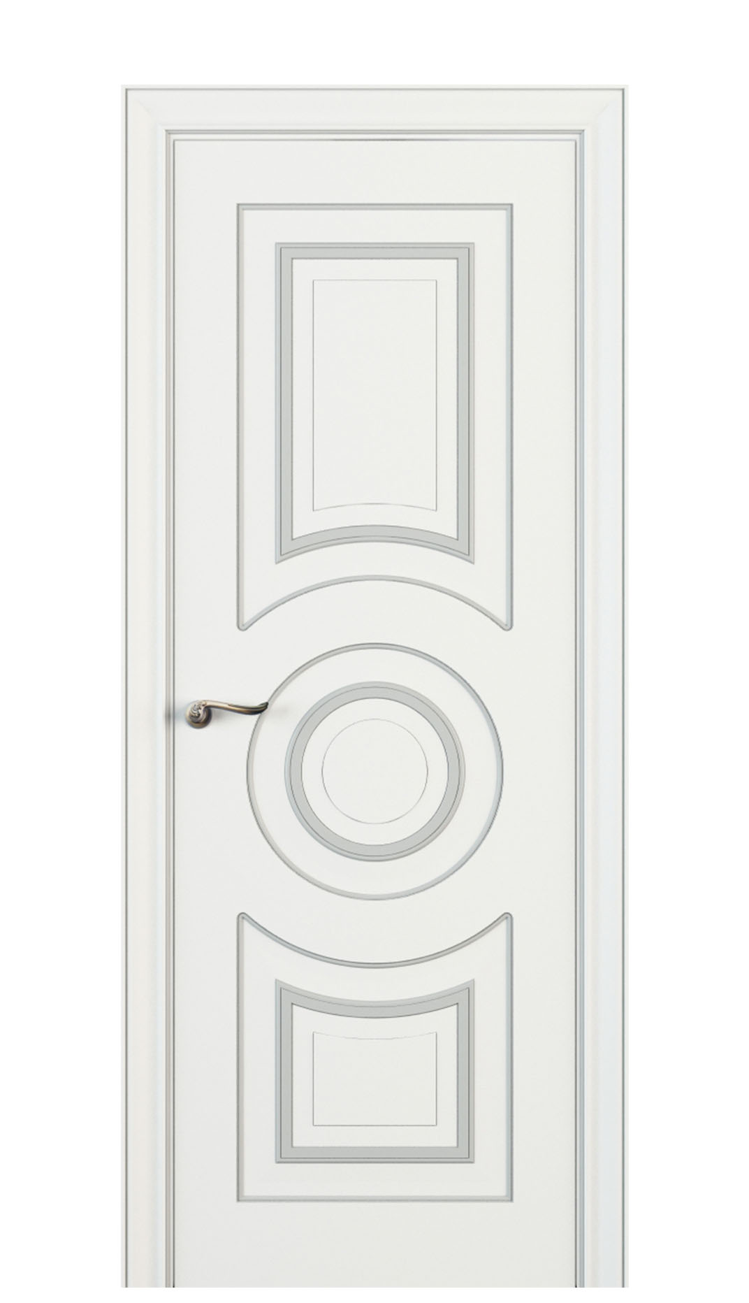 Image Viola Interior Door Italian Enamel White 0