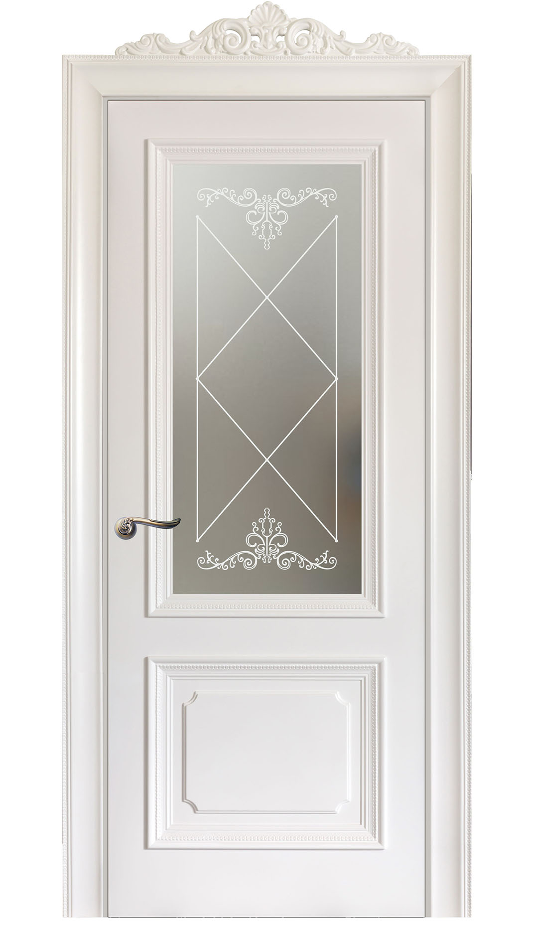 Image Floridia Vetro Interior Door Italian Enamel White 0
