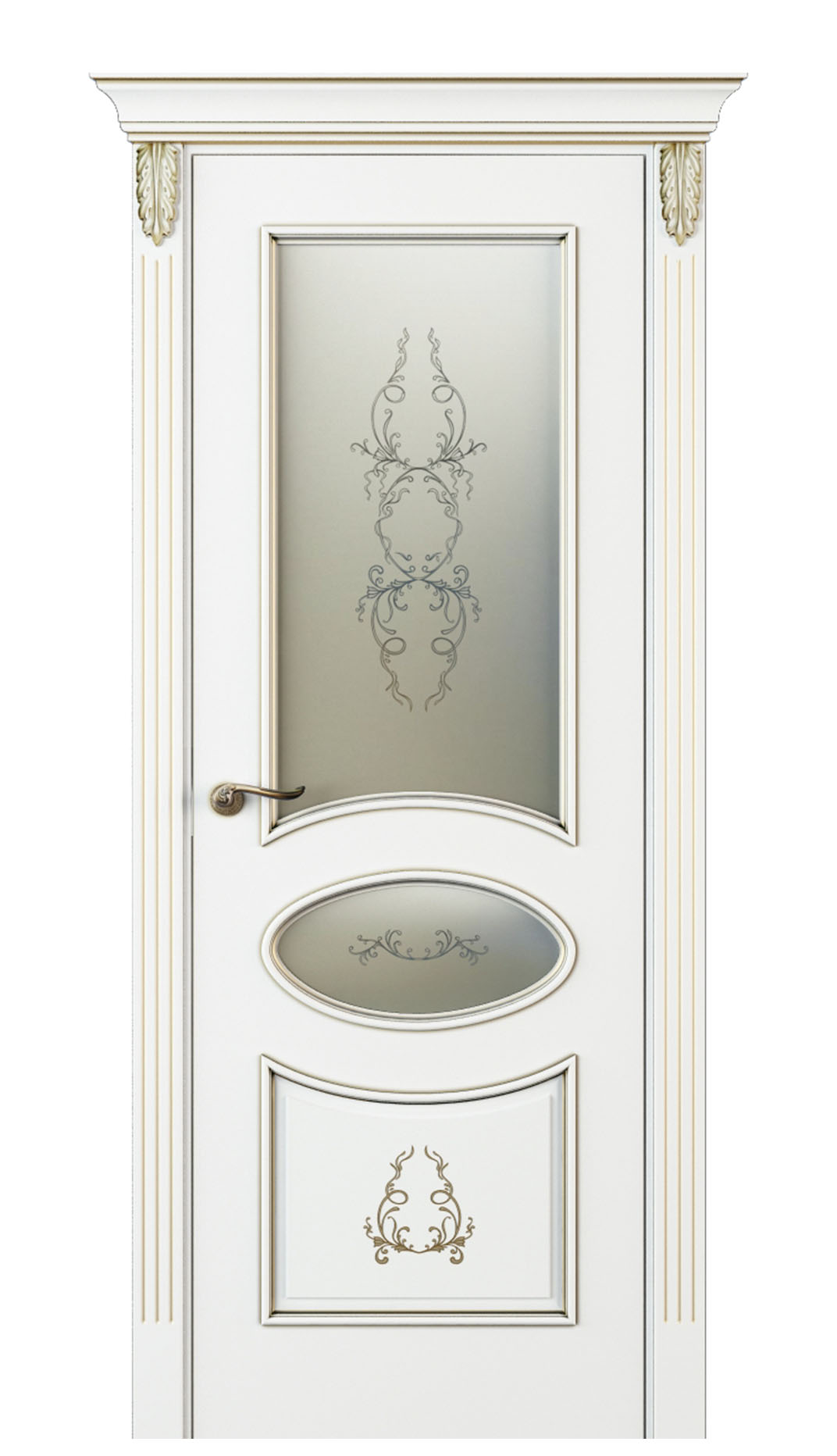 Image Nikkolo Vetro Duo Interior Door Italian Enamel White 0