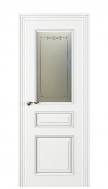 Image Fellini Vetro Interior Door Italian Enamel White 1