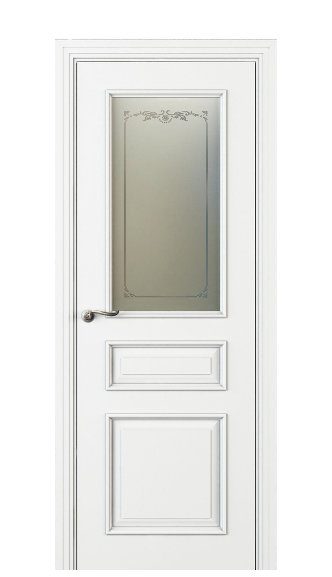 Image Fellini Vetro Interior Door Italian Enamel White 0