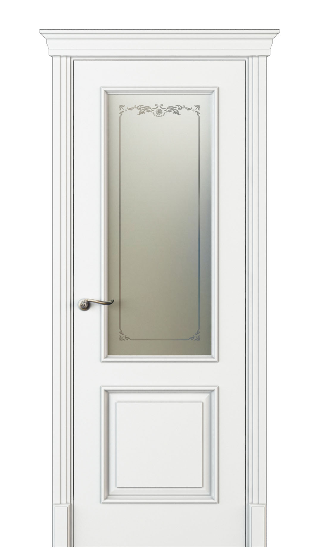 Image Madia Vetro Interior Door Italian Enamel White 0