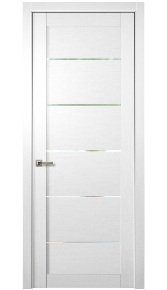 Image Tia Interior Door Bianco Noble/Frosted Glass 1