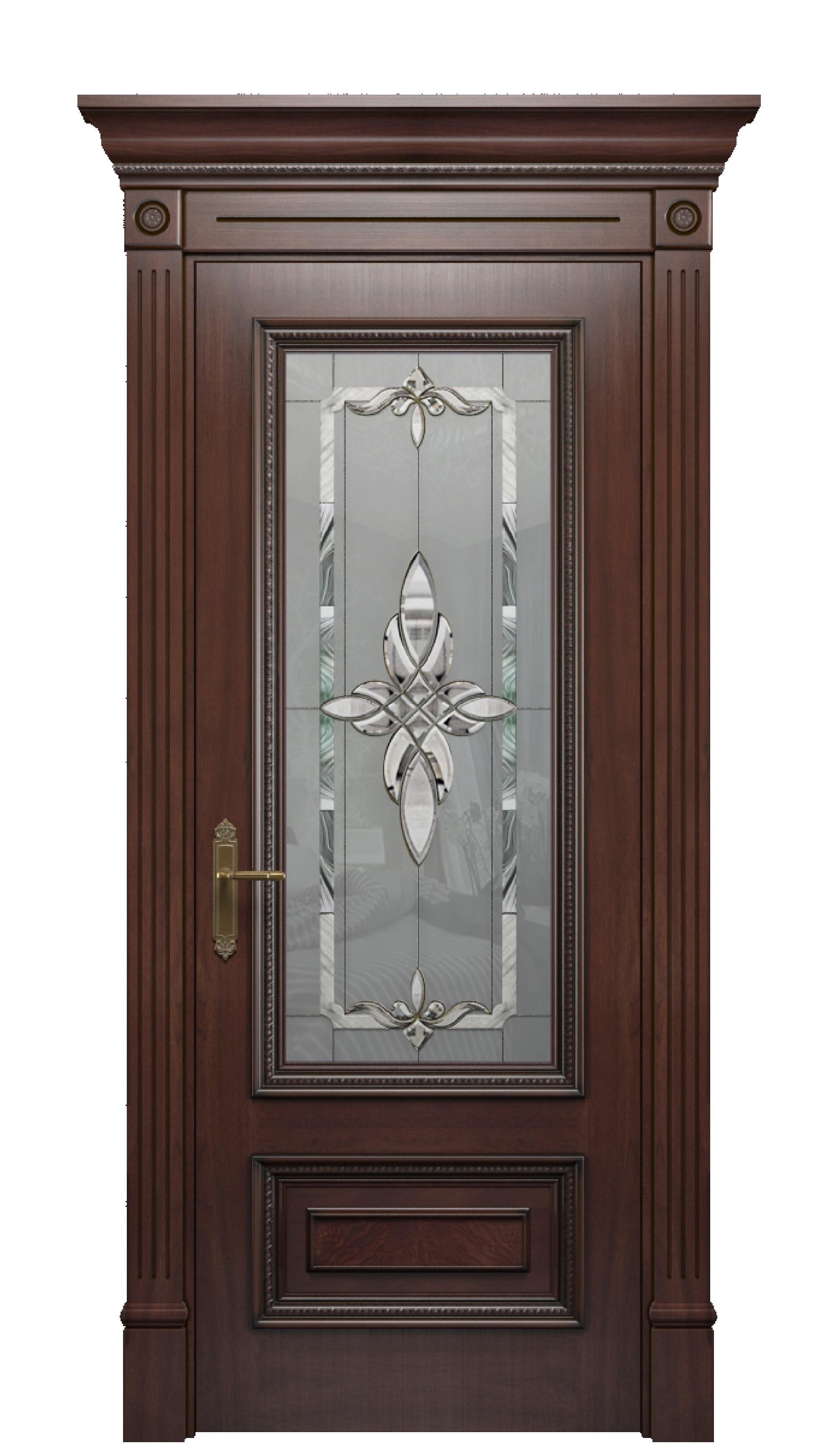 Image Imperia Vetro Interior Door Stained Oak 0