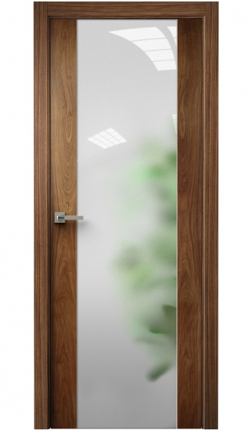 Image Vetra Interior Door American Walnut / Frosted Glass 1