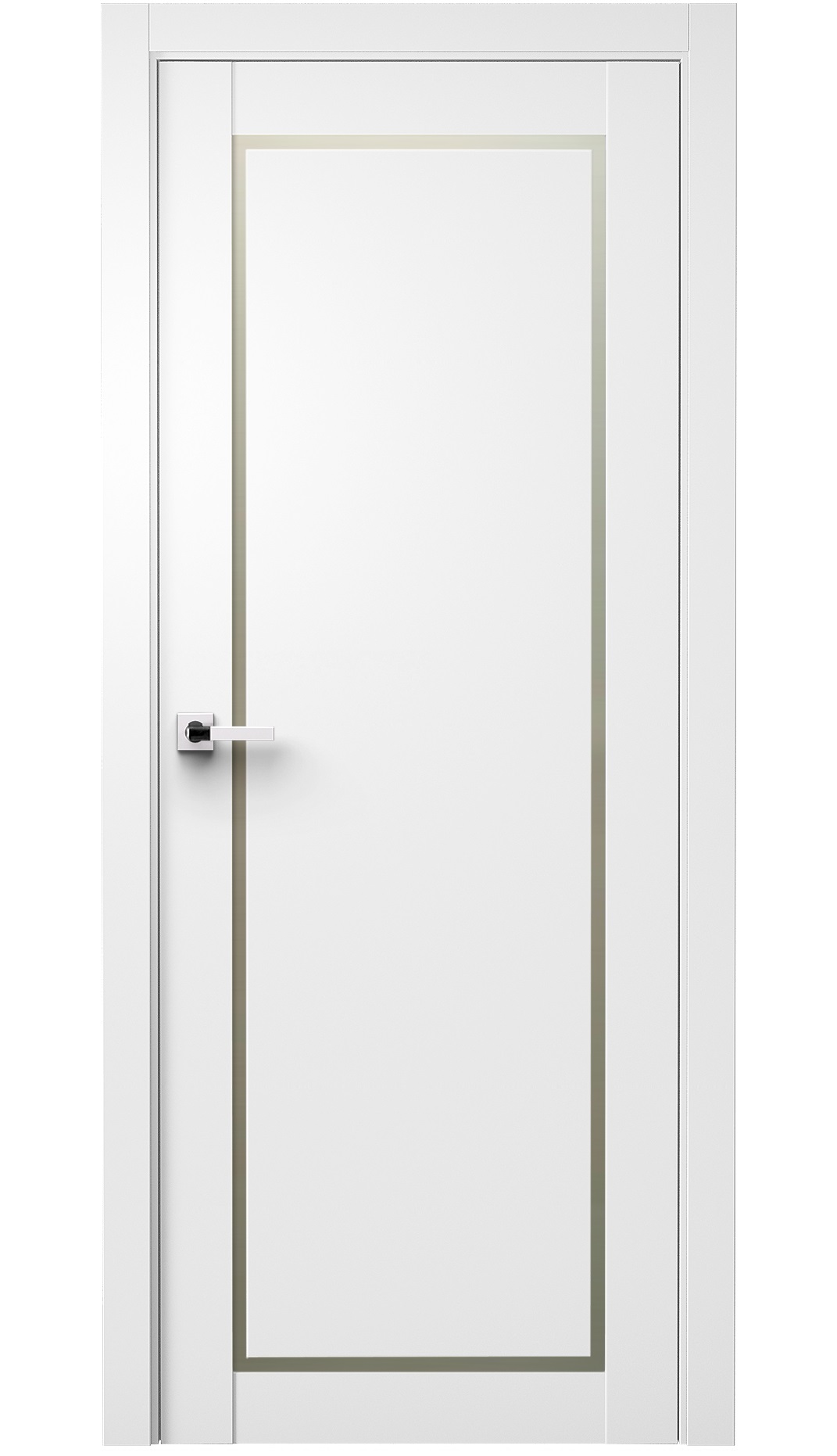 Image Trinity Interior Door Soft Touch White / Frosted Glass 0