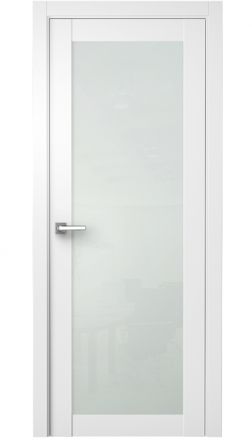 Image Nedovento Interior Door Soft Touch White/ White Triplex Glass 1