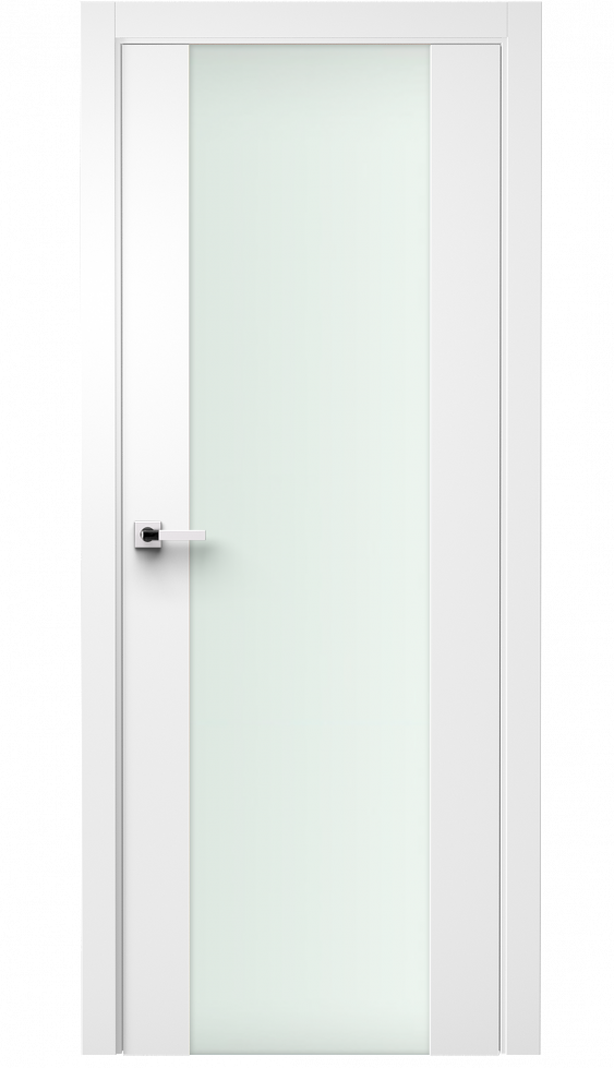 Image Vetra Interior Door Soft Touch White/ Frosted Glass 1