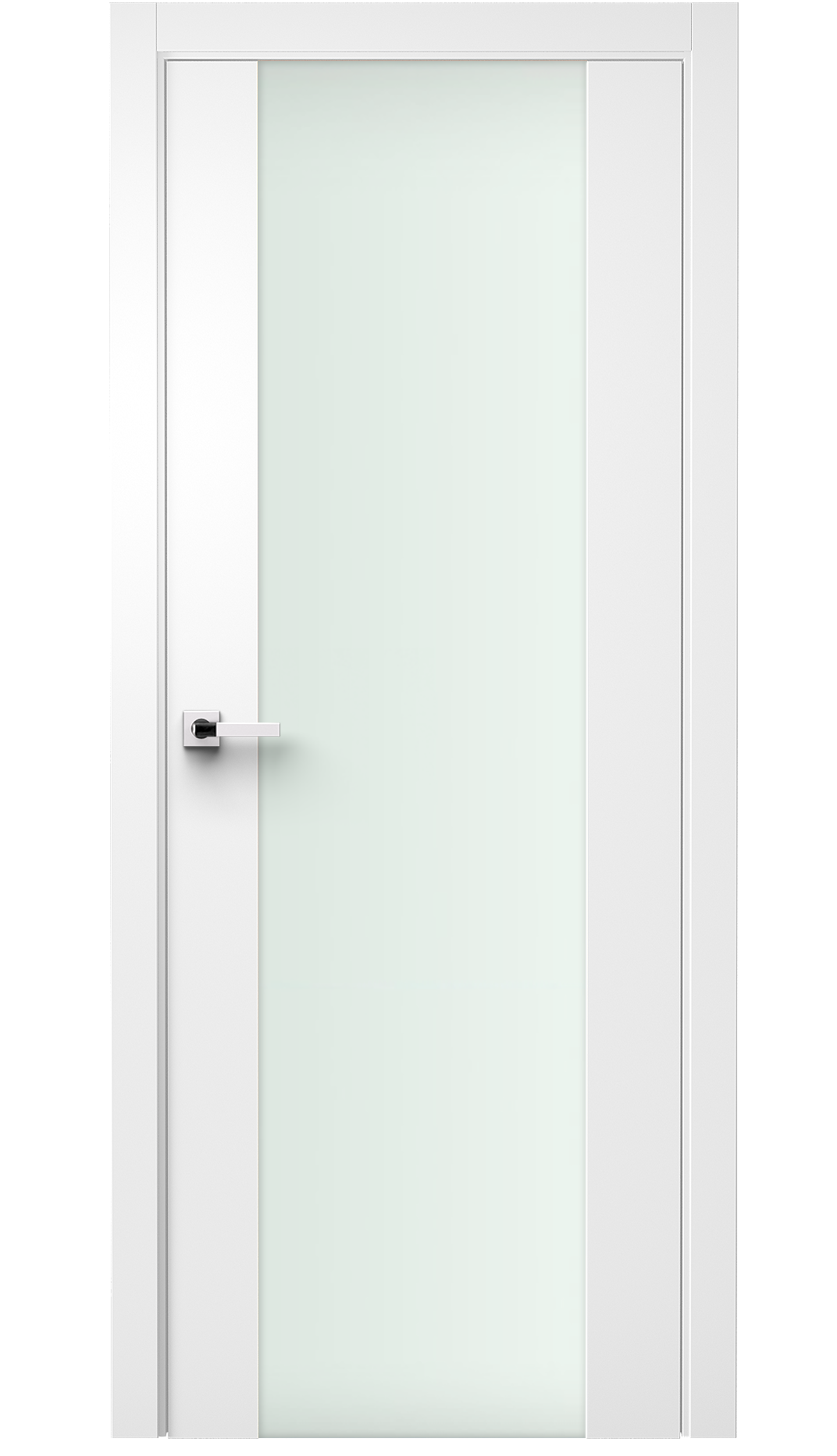 Image Vetra Interior Door Soft Touch White/ Frosted Glass 0