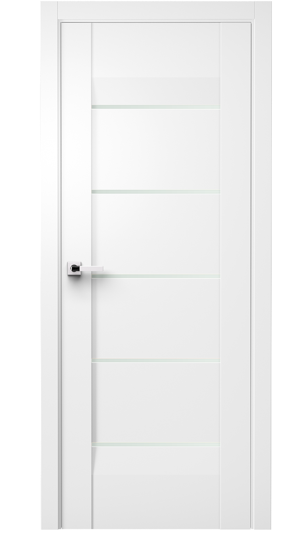 Image Forta Interior Door Soft Touch White/ Frosted Glass 0
