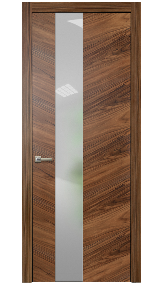 Image Tera V Vetro Interior Door American Walnut 0
