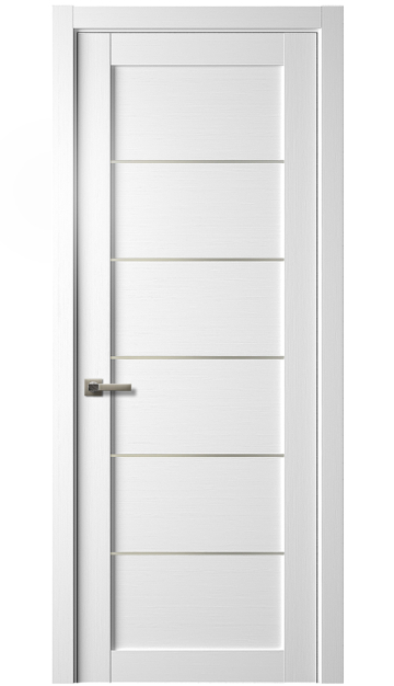 Image Tia Interior Door Bianco Noble/Frosted Glass 1