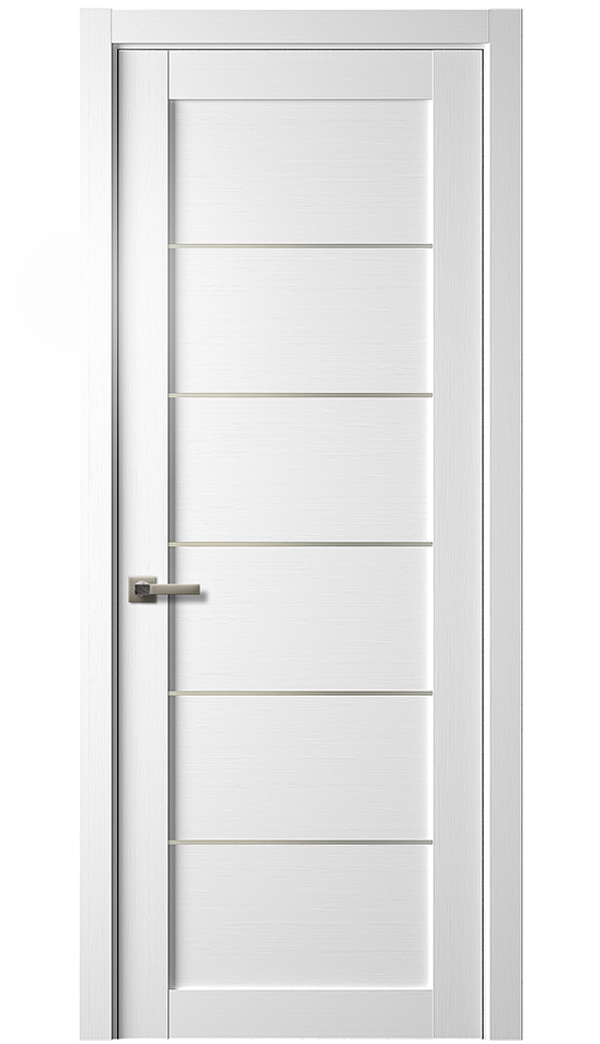 Image Tia Interior Door Bianco Noble/Frosted Glass 0