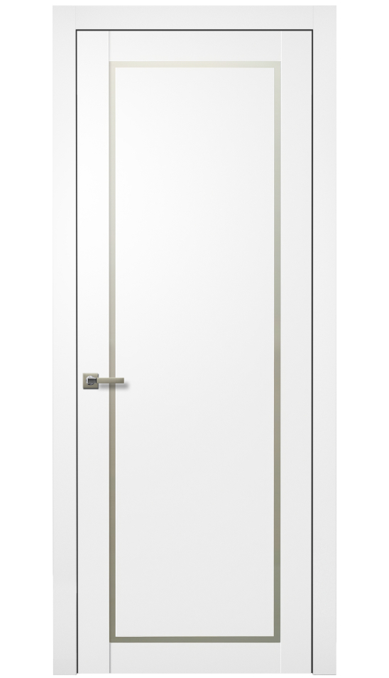 Image Trinity Interior Door Soft Touch White / Frosted Glass 1