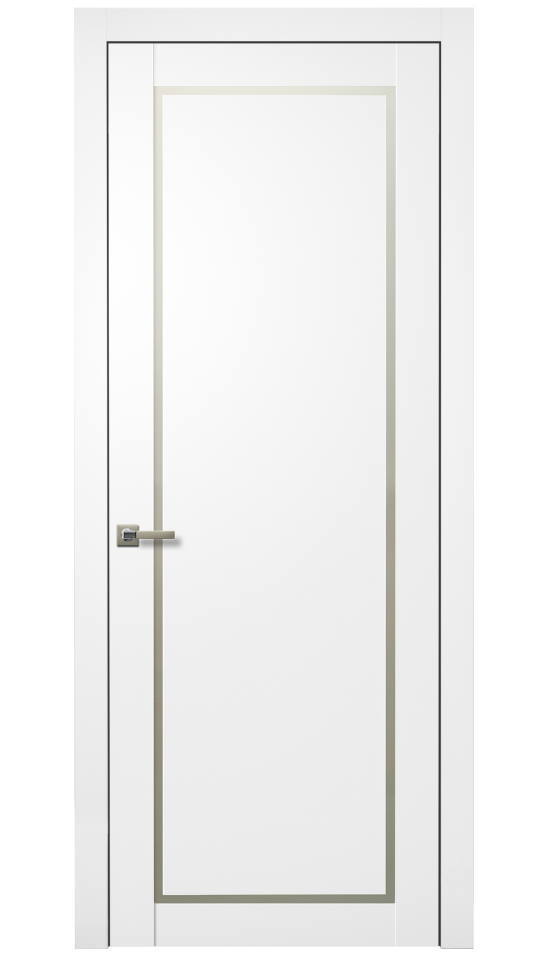 Image Trinity Interior Door Soft Touch White / Frosted Glass 0