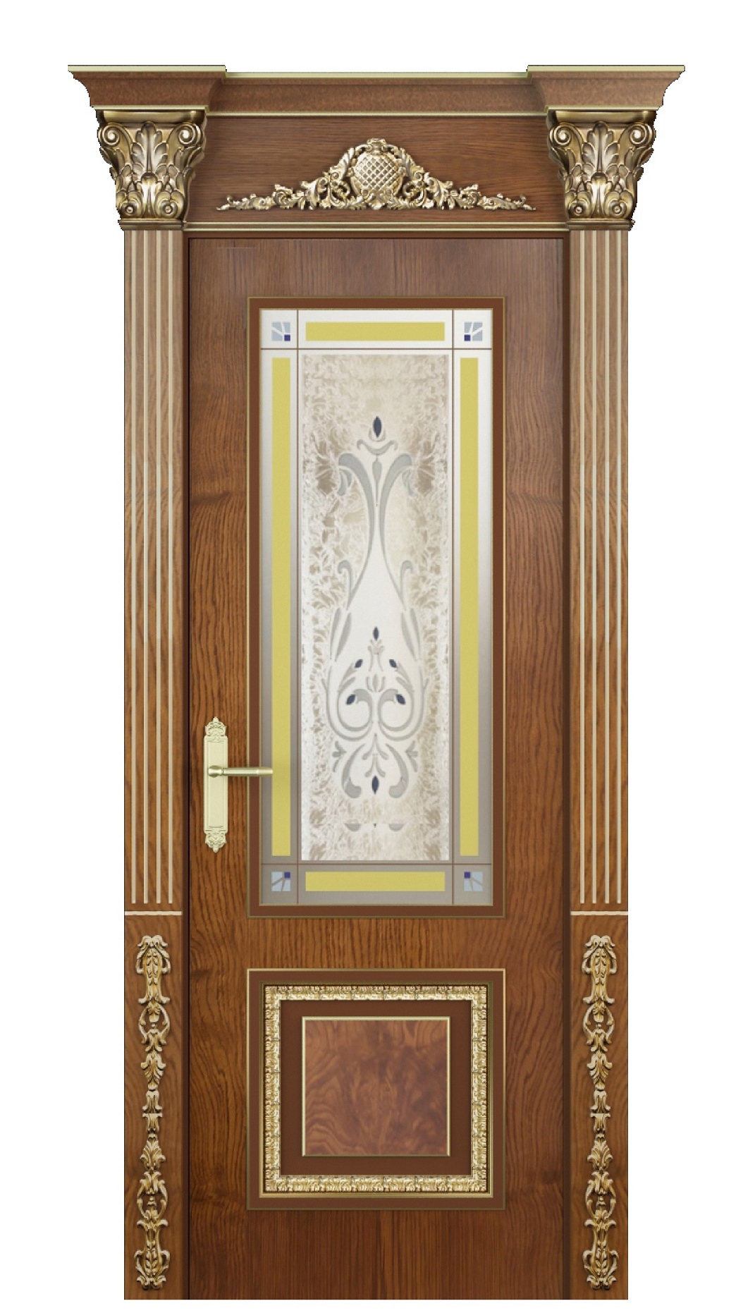 Image Verona Vetro Interior Door Stained Oak 0