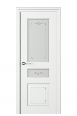 Image Fabrizia Vetro Duo Interior Door Italian Enamel White 2