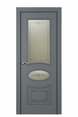 Image Amelia Vetro Duo Interior Door Italian Enamel 7011 2