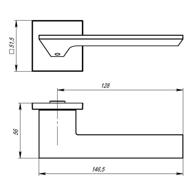 Image European Handle MIRAGE Chrome 3