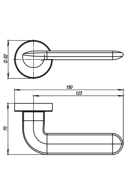 Image European Handle EXCALIBUR Chrome 5