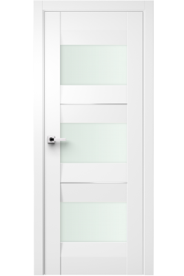 Image Fiera Interior Door Soft Touch White/ Frosted Glass 2