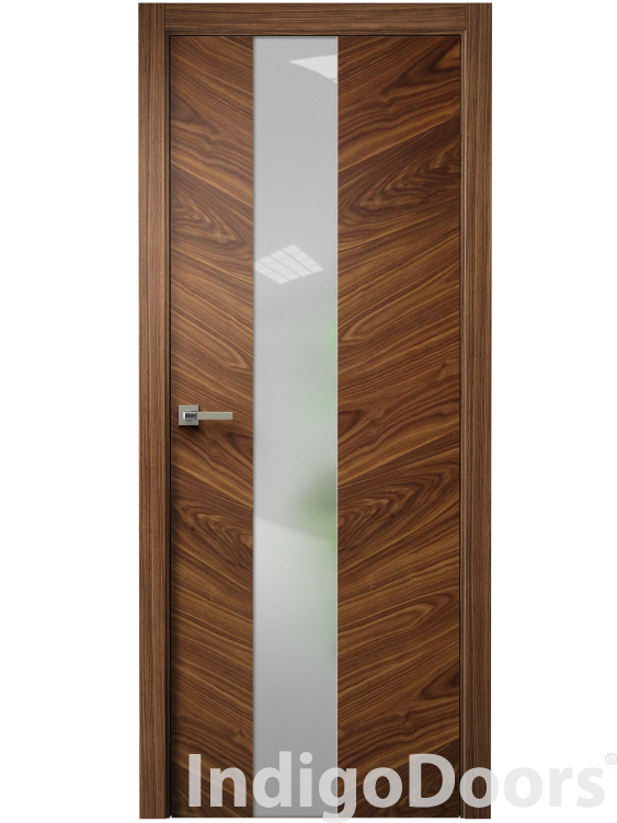 Image Tera V Vetro Interior Door American Walnut 2