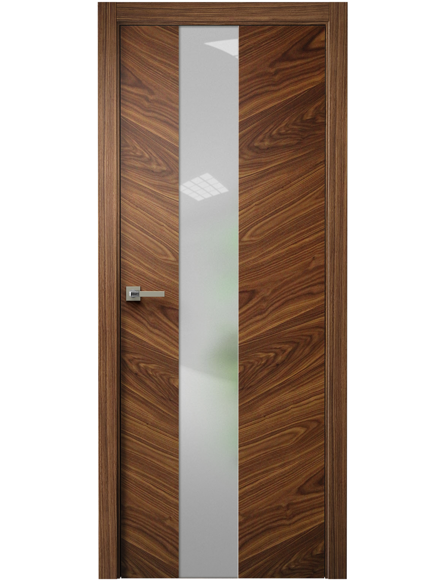 Image Tera V Vetro Interior Door American Walnut 1