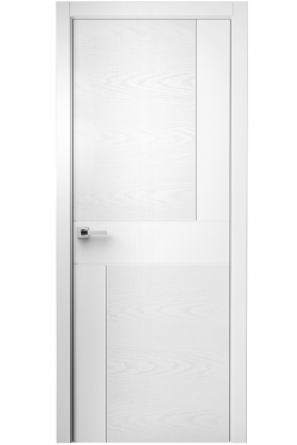 Image Komo Interior Door Italian Enamel White / White Ash 2