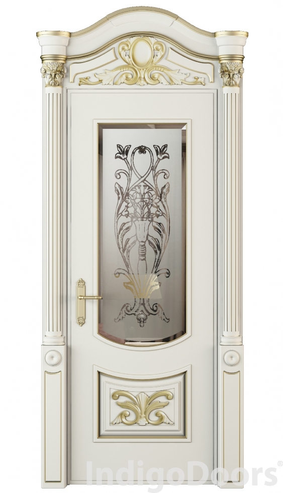 Image Vittoria Vetro Interior Door Royal White Oak 2