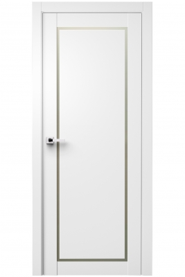 Image Trinity Interior Door Soft Touch White / Frosted Glass 2