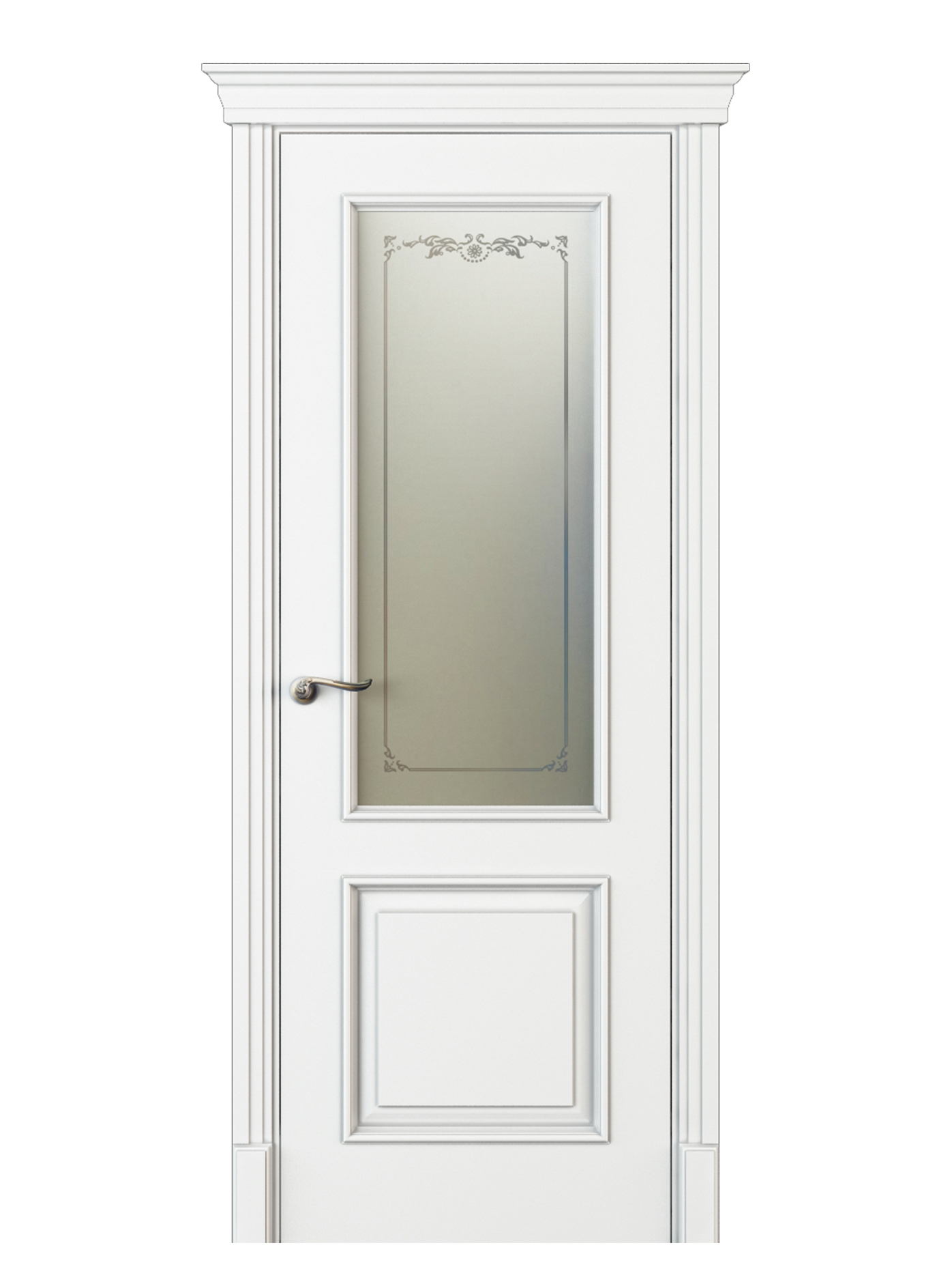 Image Madia Vetro Interior Door Italian Enamel White 1