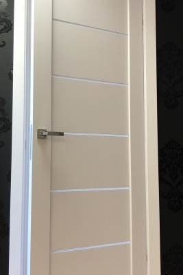 Image Tia Interior Door Bianco Noble/Frosted Glass 4