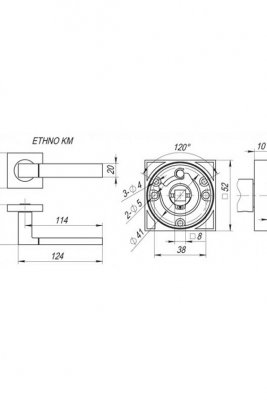 Image European Handle ETHNO satin nickel / polished chrome 5