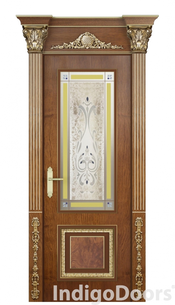 Image Verona Vetro Interior Door Stained Oak 2
