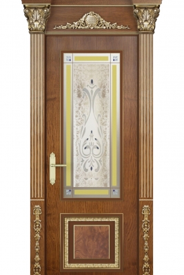 Image Verona Vetro Interior Door Stained Oak 2