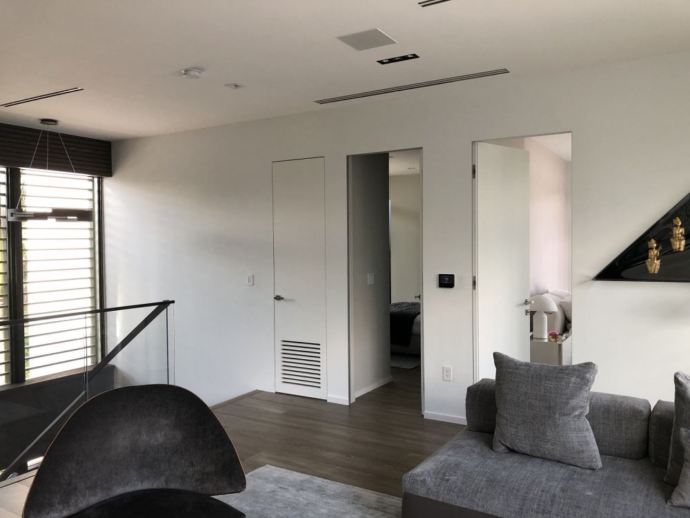 Efficiency and functionality of white modern doors