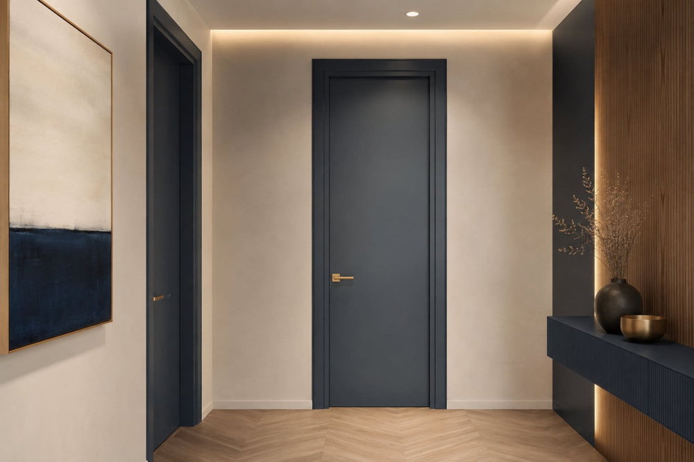 Color and hardware choices for a modern New York look