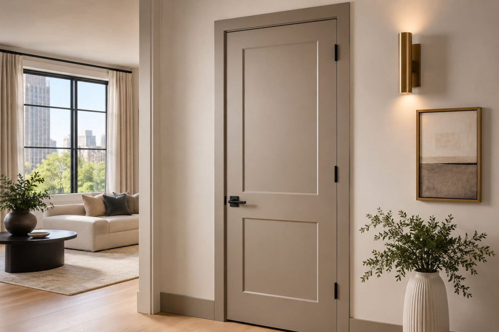 Door color and hardware for Illinois interiors