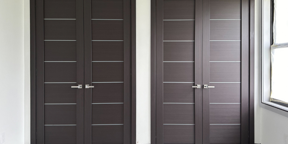 Double doors or bi-fold doors