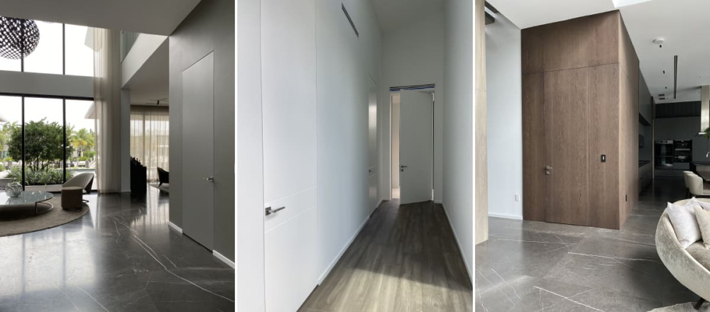 Frameless Doors That Blend with the Wall