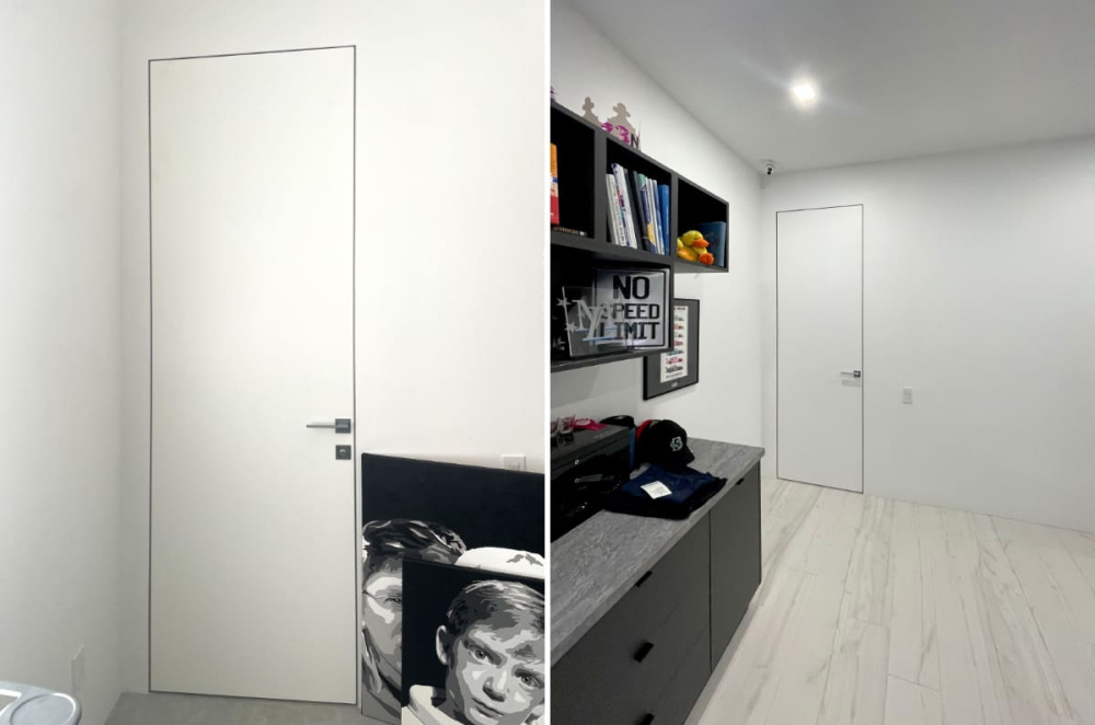 Frameless Invisible Doors for Architectural Minimalism